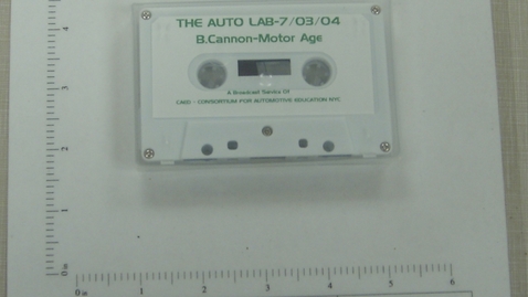 Thumbnail for The Auto Lab - Bill Cannon - Motor Age - A Broadcast Service of CAED - Consortium for Automotive Education NYC [Side 1; no Side 2]