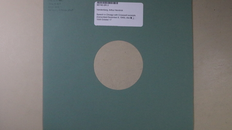 Thumbnail for Speech in Chicago with Crosswell excerpts, disc 3 [Side 2]
