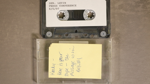 Thumbnail for Sen. Levin: Press Conference [Side 1 - No Side 2]