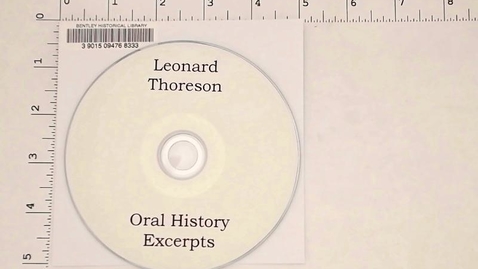 Thumbnail for entry Oral histories, photos, and other historic materials from the Sleeping Bear Dunes region &gt; Oral History Audio Files, 1976-2010 &gt; Sleeping Bear Dunes Region, 1976-2010 &gt; Port Oneida Area, 1979-2010 &gt; Thoreson Farm, 2005-2010 &gt; Thoreson, Leonard excerpts...