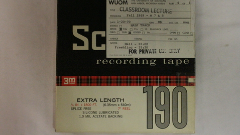 Thumbnail for College of LSA: Afro-American: A Survey History; Hall and Freehling ([R119A]) [Part 1]