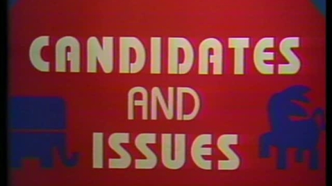 Thumbnail for Candidates and Issues,Proposal C debates. Shaker v. Neuner, WCUM-TV