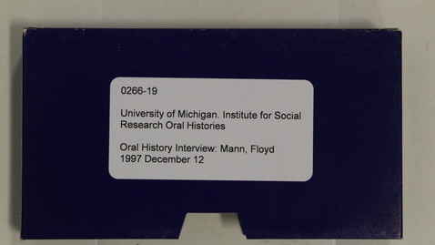 Thumbnail for Oral History Interview: Mann, Floyd