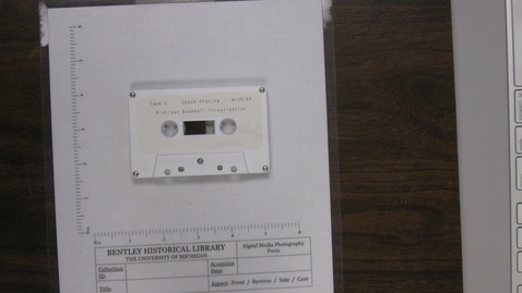 Thumbnail for University of Michigan Baseball Investigation Interview with Chuck Froning [Side 2]