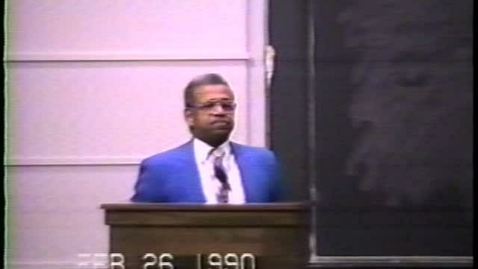 Thumbnail for entry Speech at the University of Michigan 1990