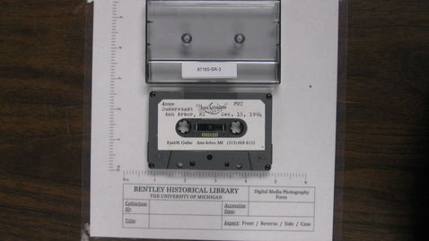Thumbnail for Oral History of Anne Duderstadt, Interviewed by Enid H. Galler [Side 1]