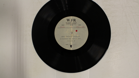 Thumbnail for State Democratic Convention recap, WJR-Detroit, disc 2: [Side 2]