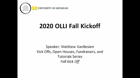 Thumbnail for OLLI 2020 Fall Kickoff
