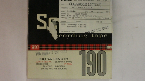 Thumbnail for College of LSA: Afro-American: A Survey History; Smedley and Lawrence (R117A) [Part 2]
