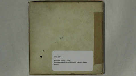 Thumbnail for George Lincoln Rockwell Speech at Hill Auditorium; Senator Dirksen speech [Part 1; Segment 2]