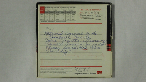 Thumbnail for National Council of the Episcopal Church radio program [Part 1]