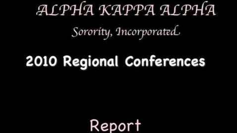 Thumbnail for entry Alpha Kappa Alpha Sorority &gt; Audiovisual Materials &gt; Simply...The Best: Archives Regional Promotion, 2010