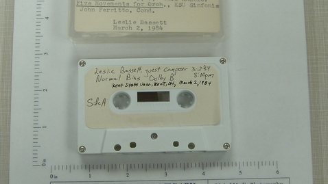 Thumbnail for Leslie Bassett, guest composer, Kent State University, Kent, Ohio [Side 1]