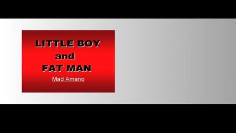 Thumbnail for entry Audio-Visual Materials, 1945-1991 &gt; Digital Materials &gt; Noon Lecture Series Presents: Mad Amano, Little Boy and Fat Man: The Myth of Dropping the Atomic Bombs. Who is the real devil?, January 19, 2006