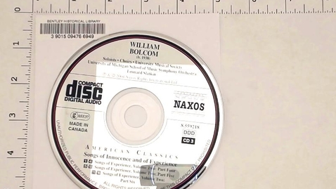 Thumbnail for Sound Recordings &gt; Digital Audio Recordings &gt; William Bolcom: Songs of Innocence and of Experience, 2004 &gt; Disc 3 of 3