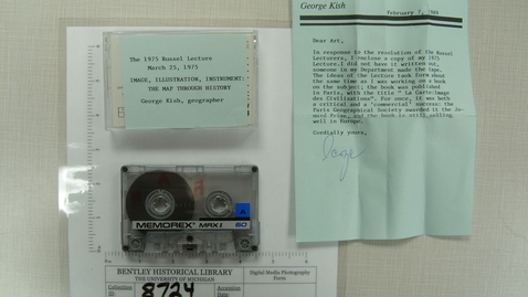 Thumbnail for entry The 1975 Russel Lecture: &quot;Image, Illustration, Instrument: The Map Through History&quot; George Kish, geographer [Side 1]