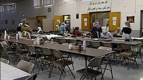 Thumbnail for New Beginnings Documentary: Interviews and film footage &gt; Various Locations: Women Baking, Ramadan, Joy Road Mosque; Ford Road Mosque new construction; Warren Avenue, 2004