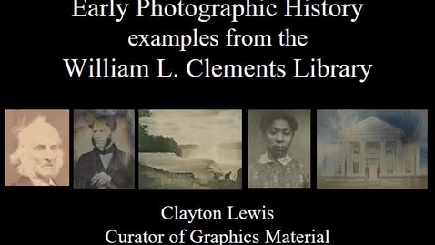 Thumbnail for entry 2020, May 6, &quot;The Origins of Photography&quot; - Virtual Discover Series Part 1/4