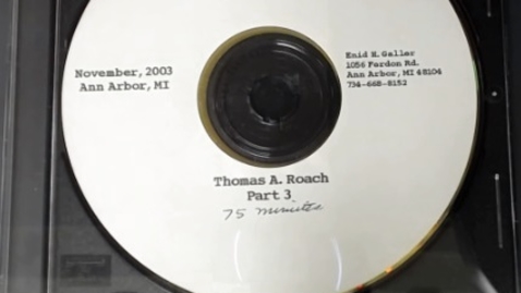 Thumbnail for Center for the History of Medicine - Thomas A. Roach, 2003 November - Part 3