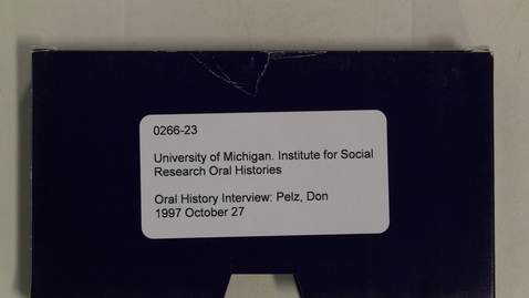 Thumbnail for entry Oral History Interview: Pelz, Don