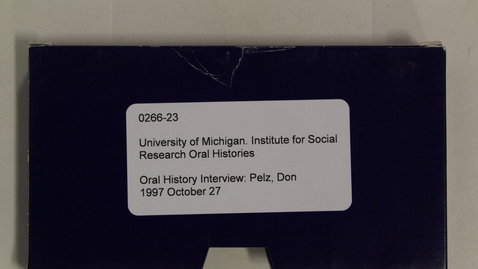 Thumbnail for Oral History Interview: Pelz, Don