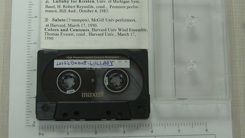 Thumbnail for Lullaby for Kirsten (U of M); Salute (McGill); Colors &amp; Contours (Harvard) [Side 2]