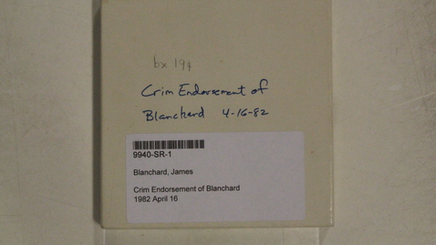 Thumbnail for Crim Endorsement of Blanchard
