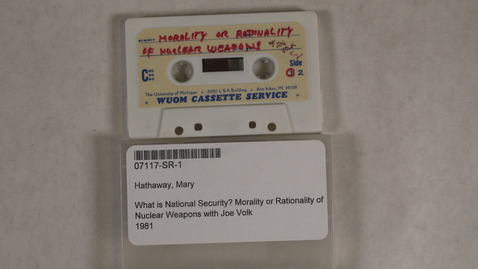 Thumbnail for What is National Security? Morality or Rationality of Nuclear Weapons with Joe Volk [Side 2]