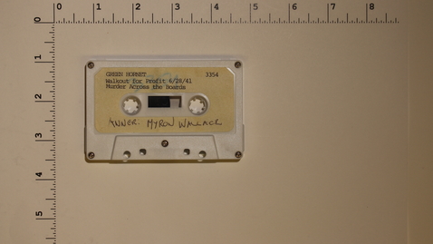 Thumbnail for Green Hornet, Walkout for Profit and Murder Across the Boards,  announcer Myron Wallace [Side 2]