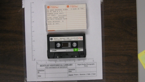 Thumbnail for Lecture by Dean Robert M. Warner, School of Library Science, &quot;Preserving Our Nation's Heritage&quot; [Side 2]