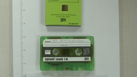 Thumbnail for [Michael Nyikos interview with Fritz Crisler]; Part 4;  [Side 1; no Side 2]