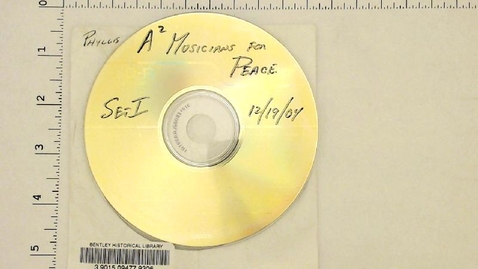 Thumbnail for Digital Materials &gt; Ann Arbor Musicians for Peace, December 19, 2004 &gt; Disc 1 of 2