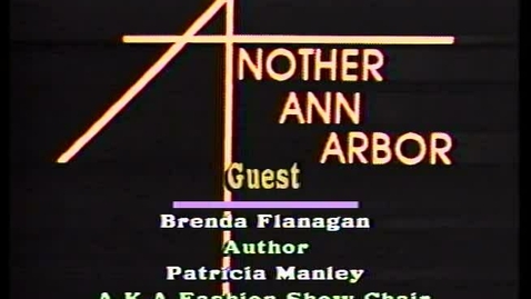 Thumbnail for entry &quot;Another Ann Arbor&quot;: West Indian Writers. Guest: Brenda Flanagan, Author, Instructor at University of Michigan and Eastern Michigan University.