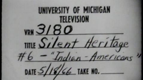 Thumbnail for Silent Heritage: The American Indian [Part 6]: Indian Americans