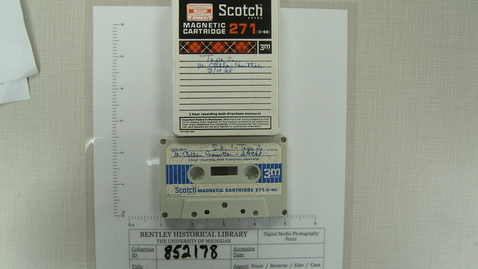 Thumbnail for McClellan Commitee; Tape 2 [Side 2]