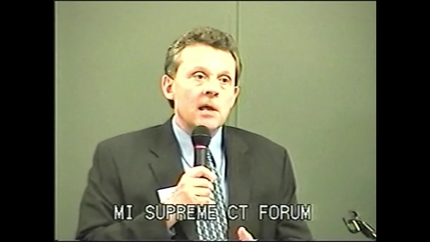 Thumbnail for State Chair, Democratic State Central Committee files &gt; Mark Brewer &gt; Campaigns and elections &gt; 2008 &gt; Michigan Supreme Court Forum, Traverse City, 2007-10-23
