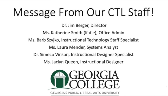 Message from CTL!