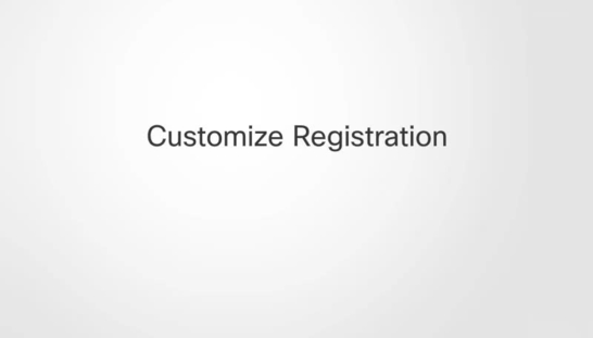 Customize Registration