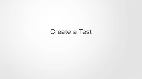 Thumbnail for Create a test