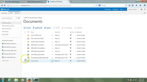 Thumbnail for OneDrive Introduction - Sharing Content