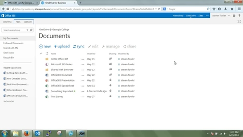 Thumbnail for OneDrive Introduction - Uploading Content