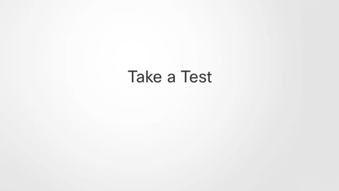 Thumbnail for Take a test