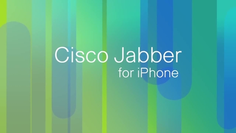 Thumbnail for Cisco Jabber for iPhone 9.5