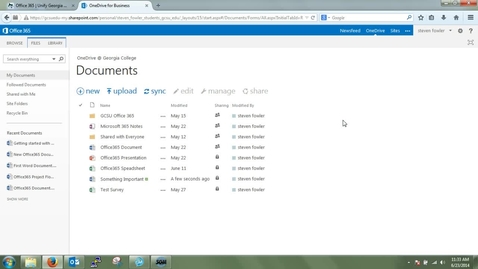 Thumbnail for entry OneDrive Introduction - Uploading Content