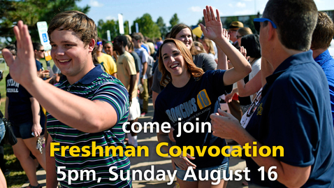 Thumbnail for entry Freshman Convocation Fall 2015