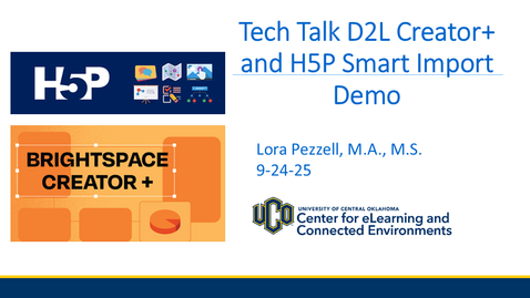 Thumbnail for 9-25-25 CeCE Tech Talk-Creator+ and H5P demo with Lora Pezzell