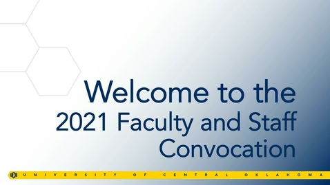 Thumbnail for entry Faculty &amp; Staff Convocation Fall 2021