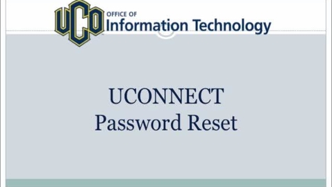 Thumbnail for How To Reset Your UCONNECT Password