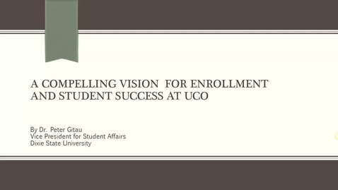 Thumbnail for Dr. Peter Gitau: Faculty and Staff Forum