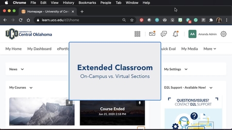 Thumbnail for entry Extended Classroom Sections: On-Campus vs. Virtual Students